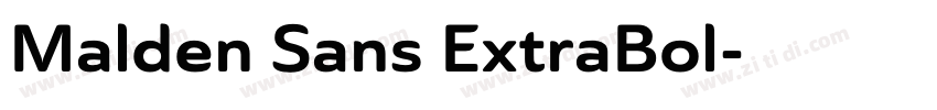 Malden Sans ExtraBol字体转换